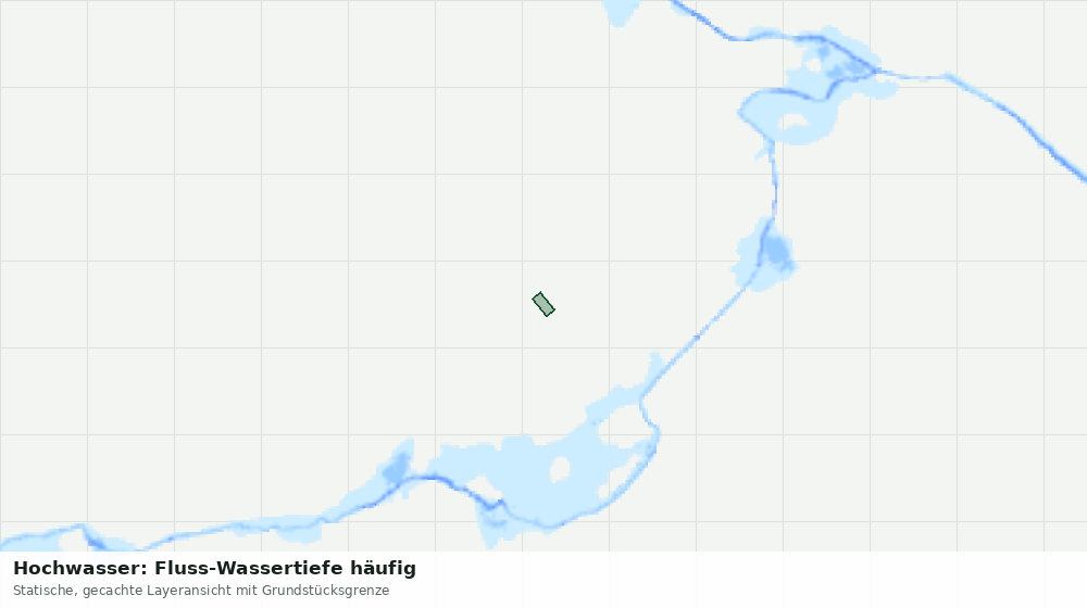 Statische Kartenansicht: Hochwasser: Fluss-Wassertiefe häufig