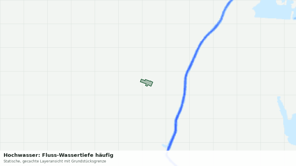 Statische Kartenansicht: Hochwasser: Fluss-Wassertiefe häufig