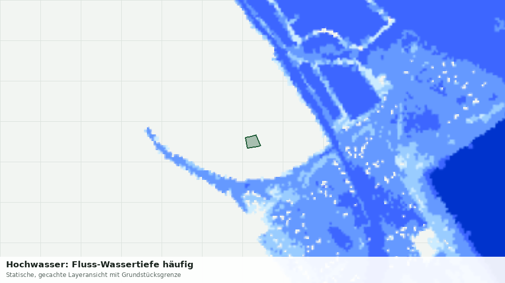 Statische Kartenansicht: Hochwasser: Fluss-Wassertiefe häufig
