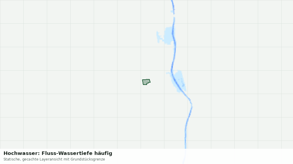 Statische Kartenansicht: Hochwasser: Fluss-Wassertiefe häufig