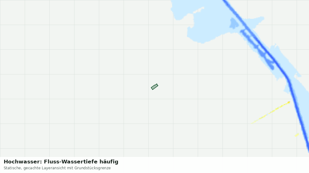 Statische Kartenansicht: Hochwasser: Fluss-Wassertiefe häufig