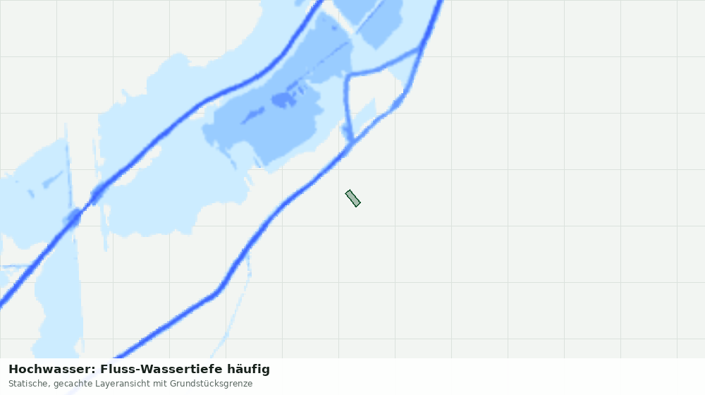 Statische Kartenansicht: Hochwasser: Fluss-Wassertiefe häufig