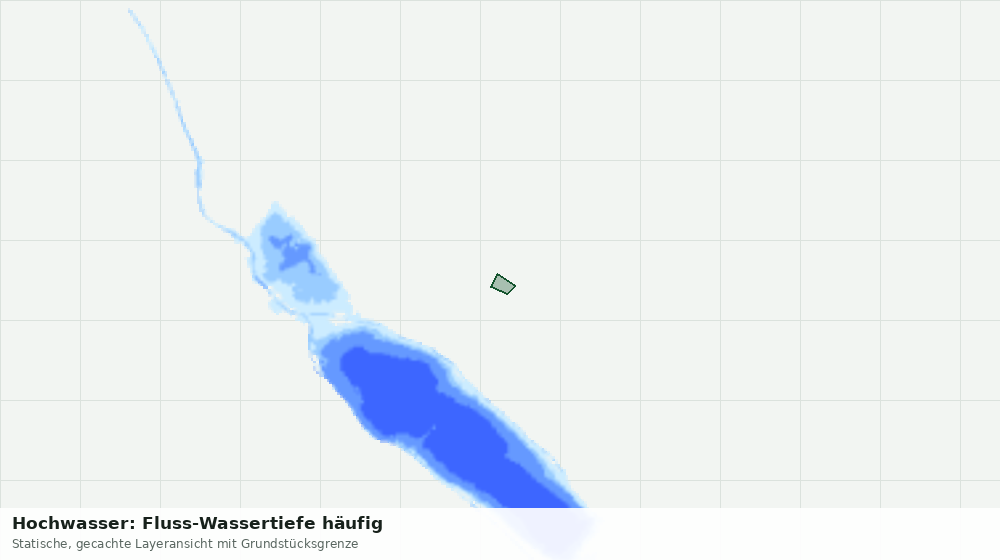 Statische Kartenansicht: Hochwasser: Fluss-Wassertiefe häufig