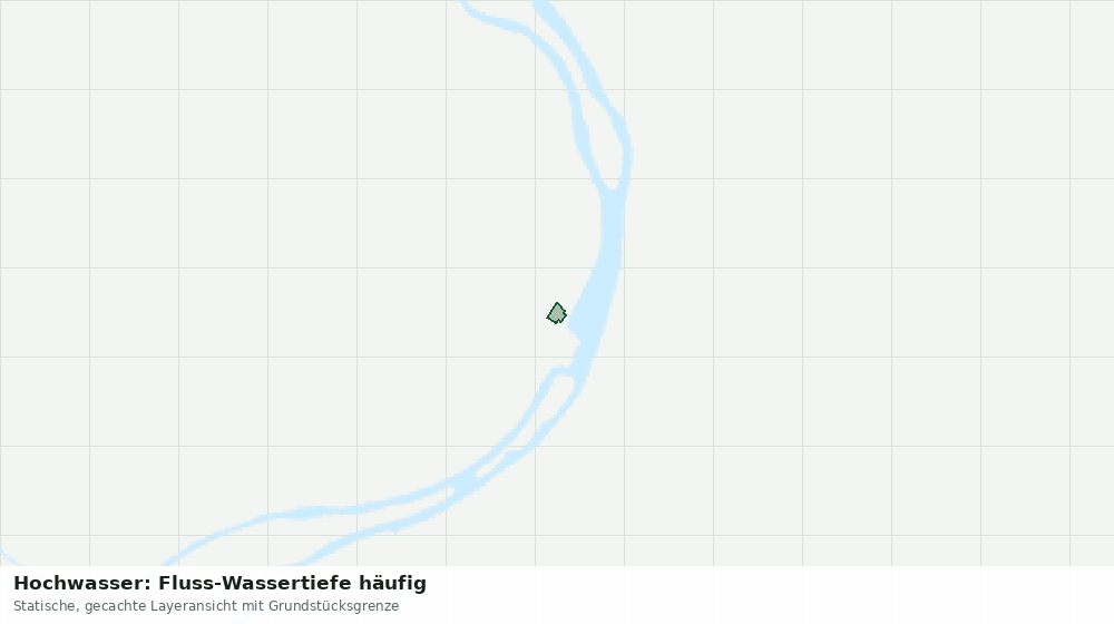 Statische Kartenansicht: Hochwasser: Fluss-Wassertiefe häufig