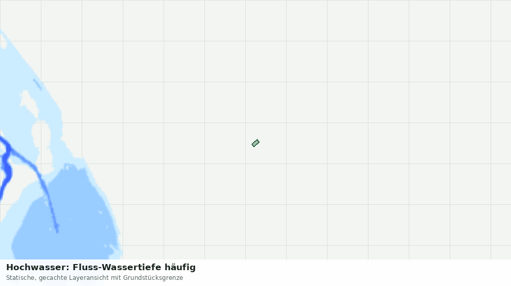 Statische Kartenansicht: Hochwasser: Fluss-Wassertiefe häufig