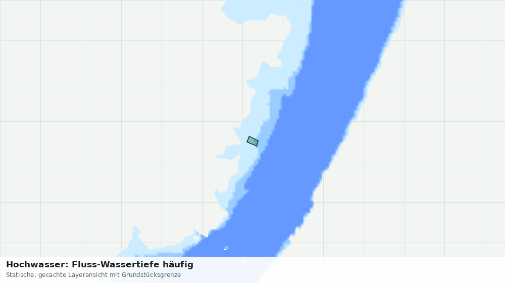 Statische Kartenansicht: Hochwasser: Fluss-Wassertiefe häufig