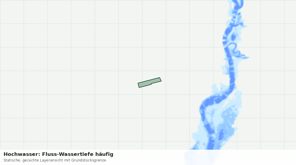 Statische Kartenansicht: Hochwasser: Fluss-Wassertiefe häufig