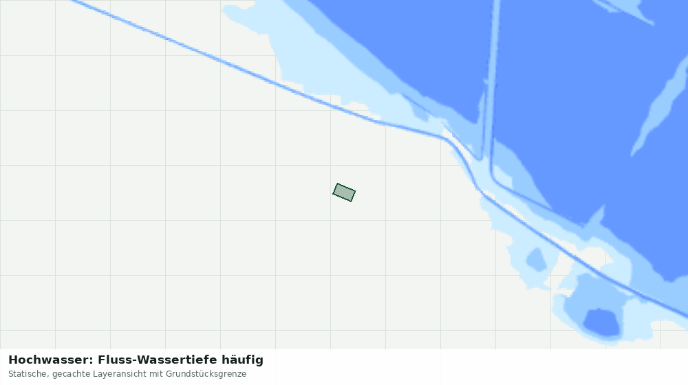 Statische Kartenansicht: Hochwasser: Fluss-Wassertiefe häufig
