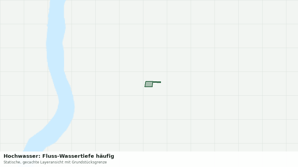 Statische Kartenansicht: Hochwasser: Fluss-Wassertiefe häufig