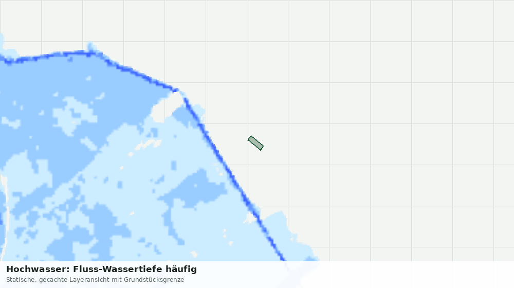 Statische Kartenansicht: Hochwasser: Fluss-Wassertiefe häufig