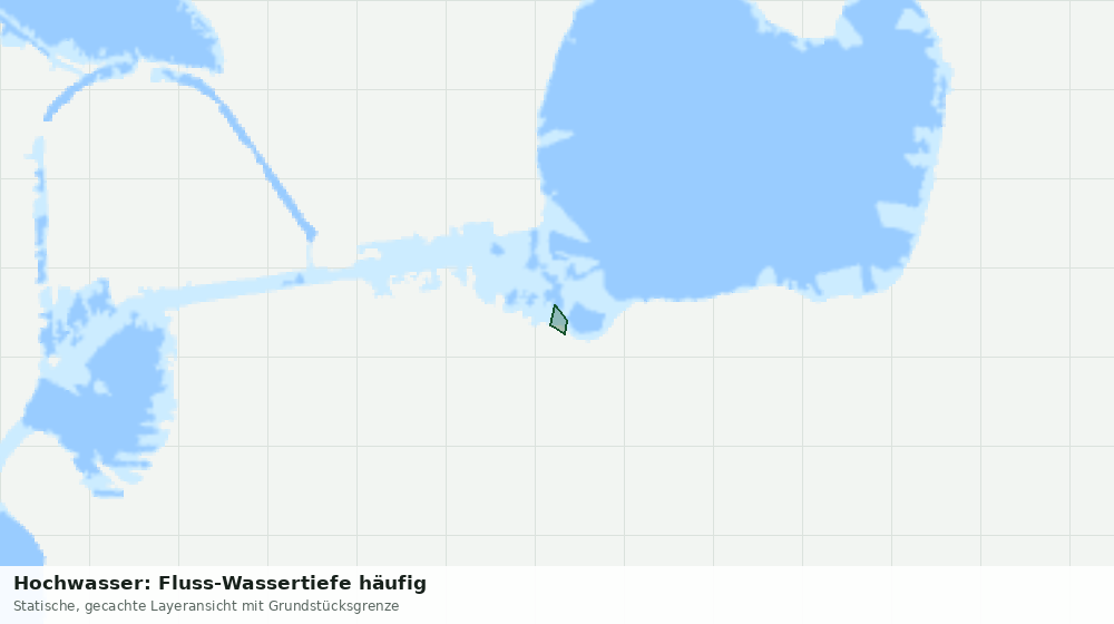 Statische Kartenansicht: Hochwasser: Fluss-Wassertiefe häufig