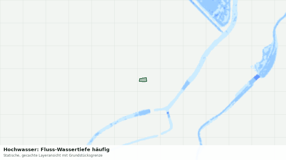 Statische Kartenansicht: Hochwasser: Fluss-Wassertiefe häufig