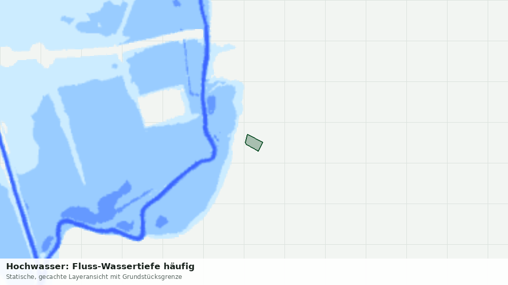 Statische Kartenansicht: Hochwasser: Fluss-Wassertiefe häufig