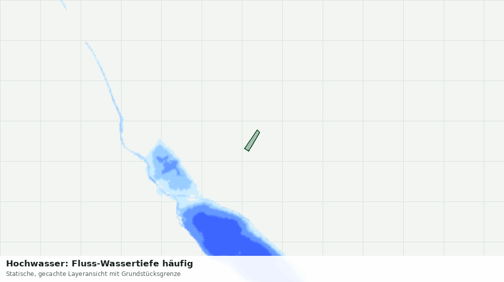Statische Kartenansicht: Hochwasser: Fluss-Wassertiefe häufig