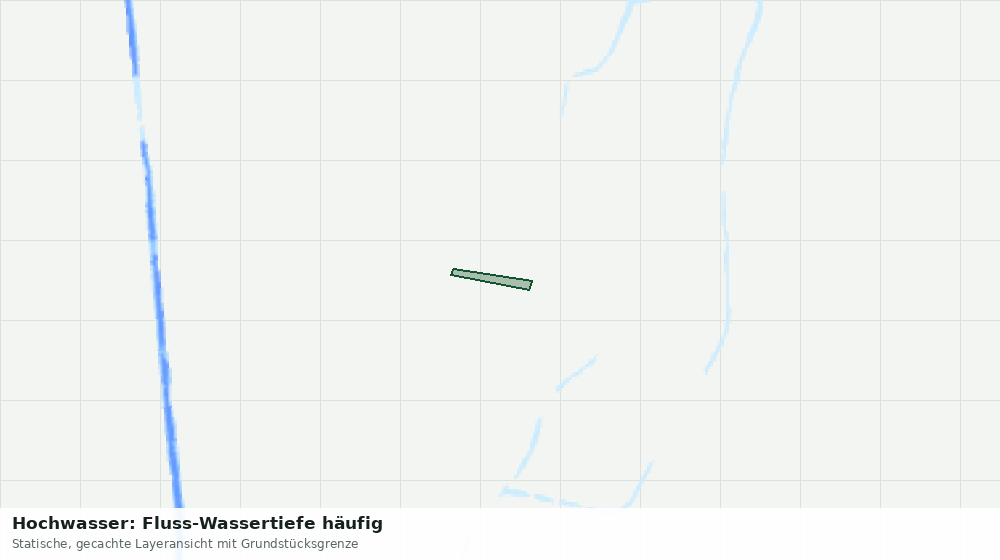 Statische Kartenansicht: Hochwasser: Fluss-Wassertiefe häufig
