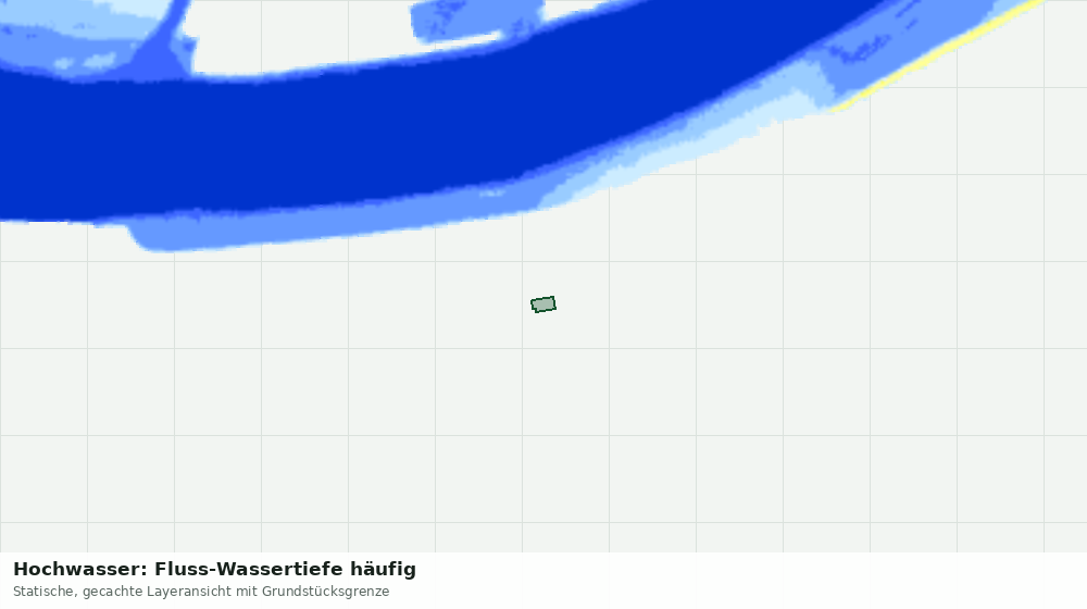 Statische Kartenansicht: Hochwasser: Fluss-Wassertiefe häufig