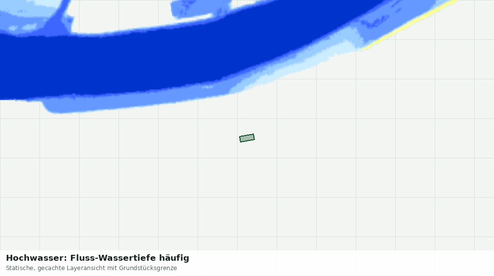Statische Kartenansicht: Hochwasser: Fluss-Wassertiefe häufig