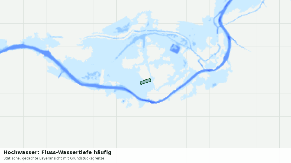 Statische Kartenansicht: Hochwasser: Fluss-Wassertiefe häufig