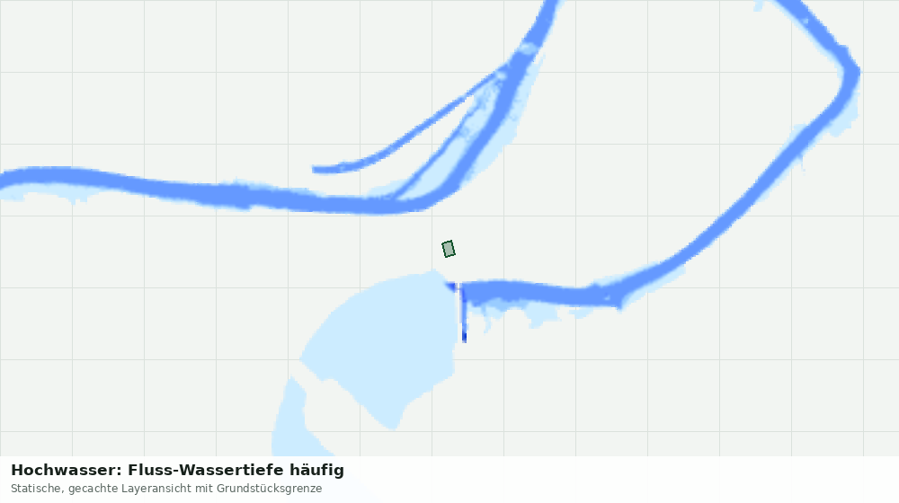 Statische Kartenansicht: Hochwasser: Fluss-Wassertiefe häufig