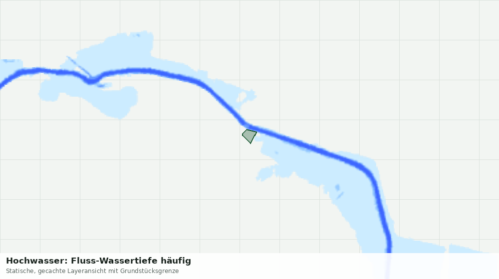 Statische Kartenansicht: Hochwasser: Fluss-Wassertiefe häufig