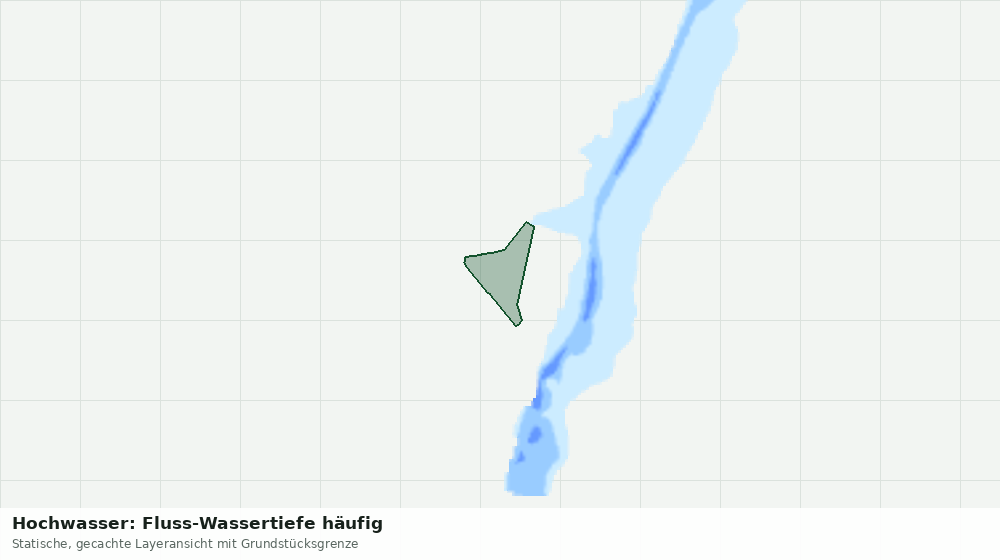 Statische Kartenansicht: Hochwasser: Fluss-Wassertiefe häufig