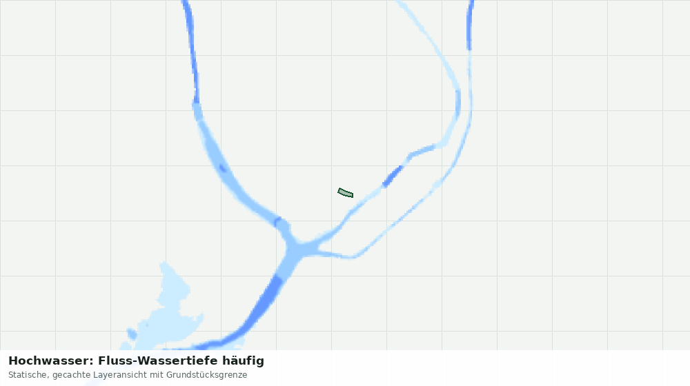 Statische Kartenansicht: Hochwasser: Fluss-Wassertiefe häufig