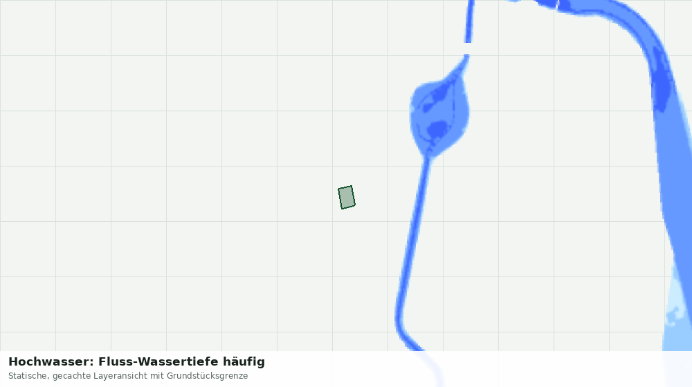 Statische Kartenansicht: Hochwasser: Fluss-Wassertiefe häufig
