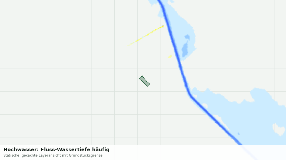 Statische Kartenansicht: Hochwasser: Fluss-Wassertiefe häufig