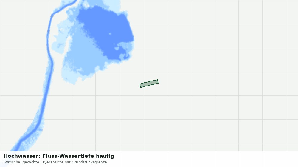 Statische Kartenansicht: Hochwasser: Fluss-Wassertiefe häufig