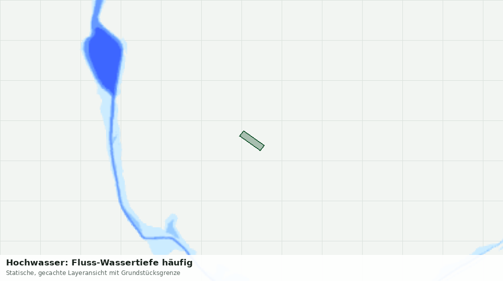 Statische Kartenansicht: Hochwasser: Fluss-Wassertiefe häufig
