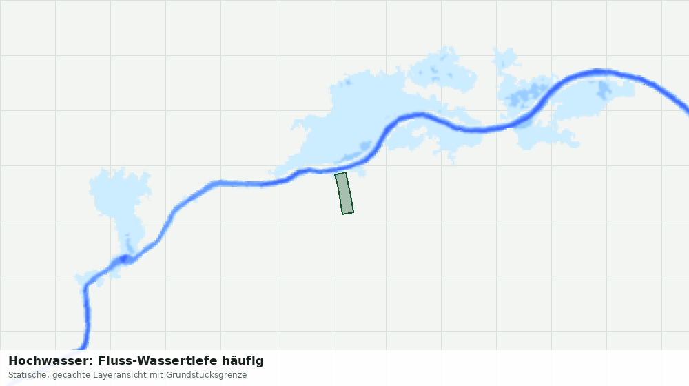 Statische Kartenansicht: Hochwasser: Fluss-Wassertiefe häufig