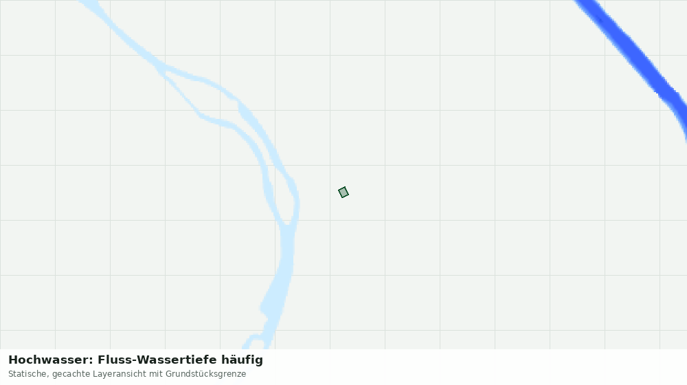 Statische Kartenansicht: Hochwasser: Fluss-Wassertiefe häufig