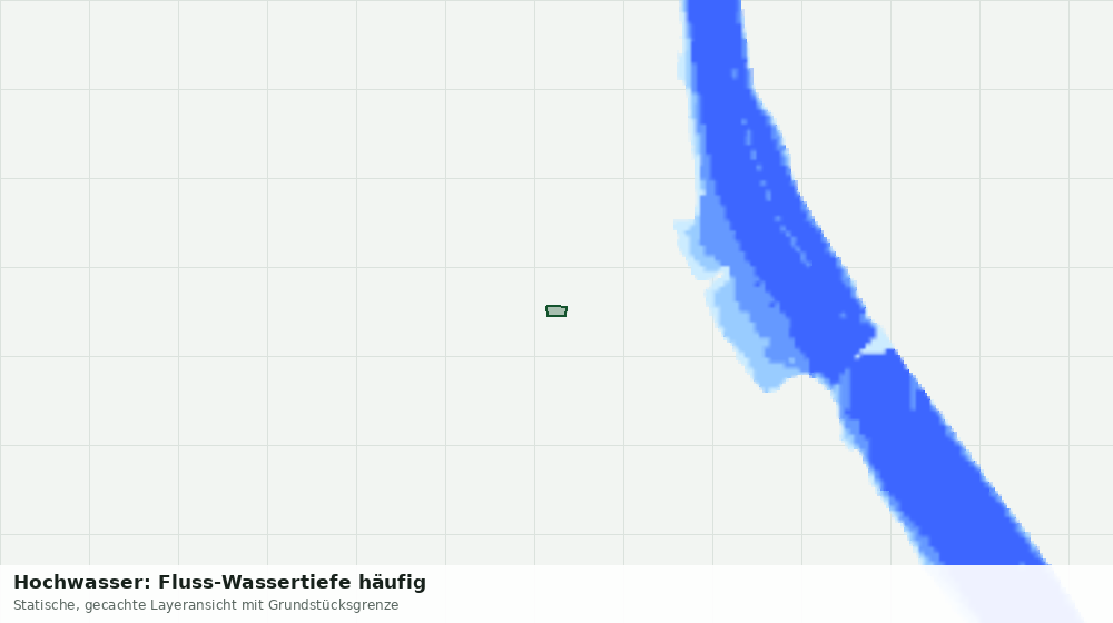 Statische Kartenansicht: Hochwasser: Fluss-Wassertiefe häufig