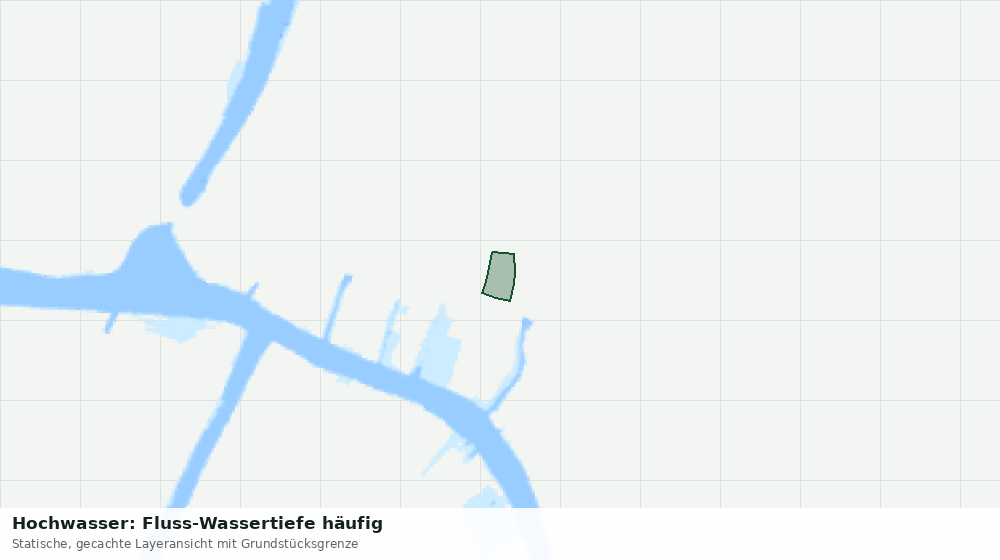Statische Kartenansicht: Hochwasser: Fluss-Wassertiefe häufig