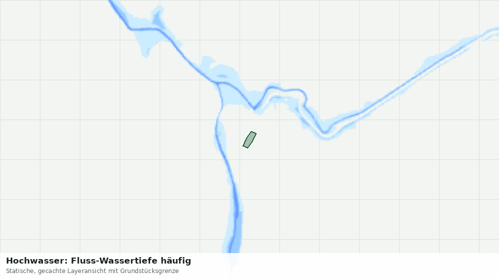 Statische Kartenansicht: Hochwasser: Fluss-Wassertiefe häufig