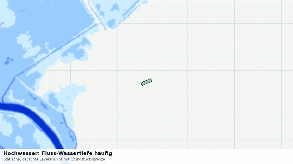 Statische Kartenansicht: Hochwasser: Fluss-Wassertiefe häufig