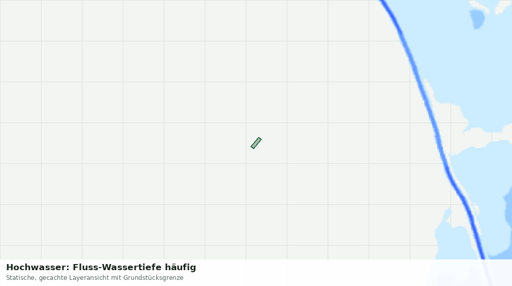 Statische Kartenansicht: Hochwasser: Fluss-Wassertiefe häufig