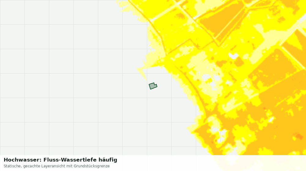 Statische Kartenansicht: Hochwasser: Fluss-Wassertiefe häufig