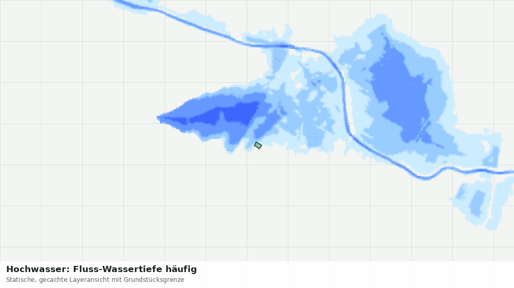 Statische Kartenansicht: Hochwasser: Fluss-Wassertiefe häufig