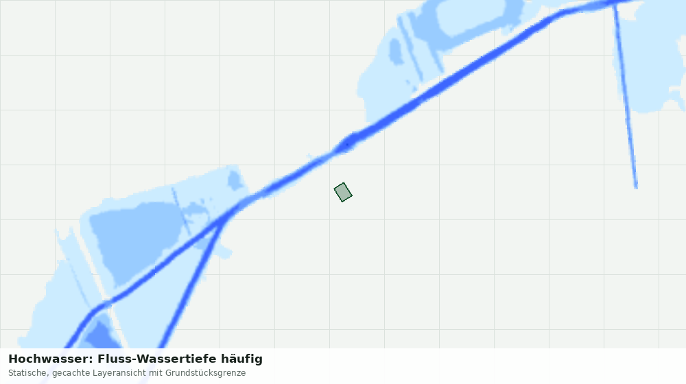 Statische Kartenansicht: Hochwasser: Fluss-Wassertiefe häufig