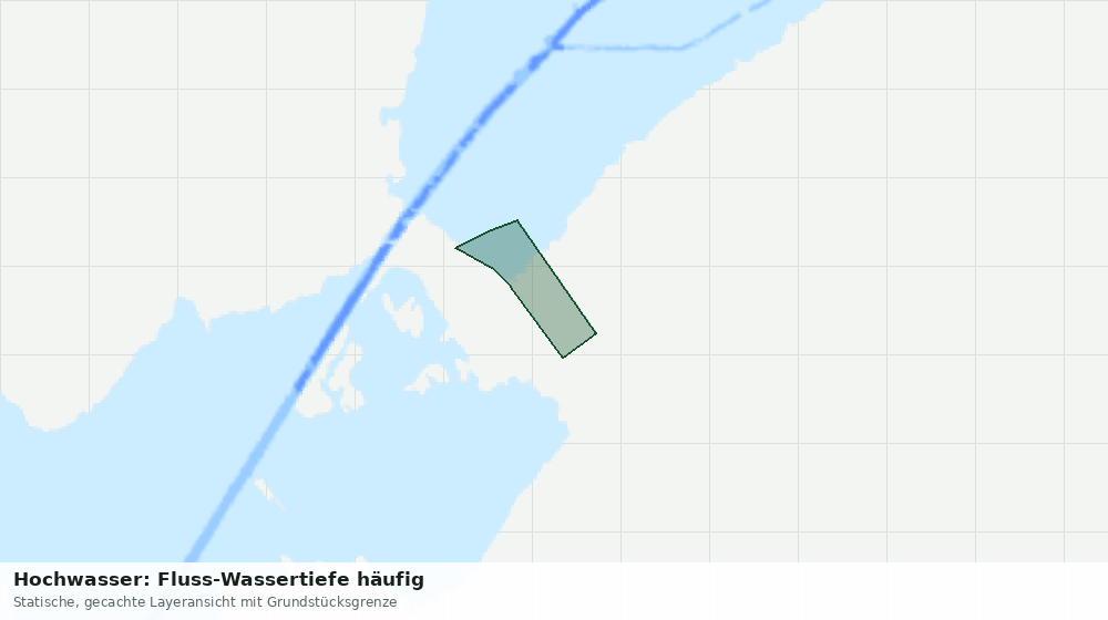 Statische Kartenansicht: Hochwasser: Fluss-Wassertiefe häufig