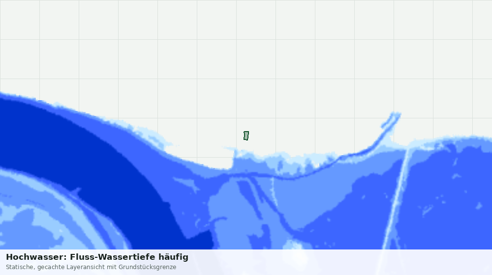 Statische Kartenansicht: Hochwasser: Fluss-Wassertiefe häufig