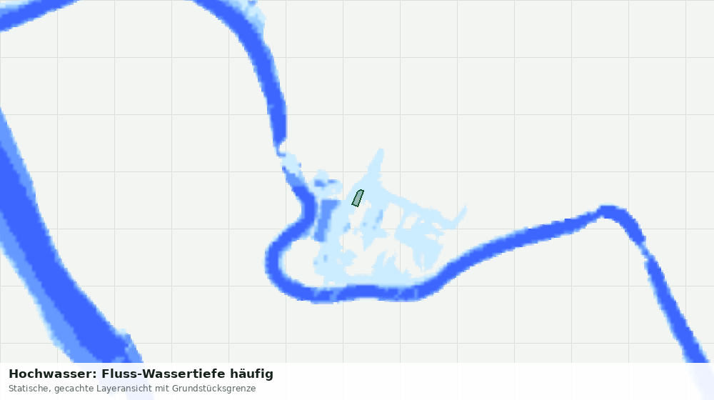 Statische Kartenansicht: Hochwasser: Fluss-Wassertiefe häufig