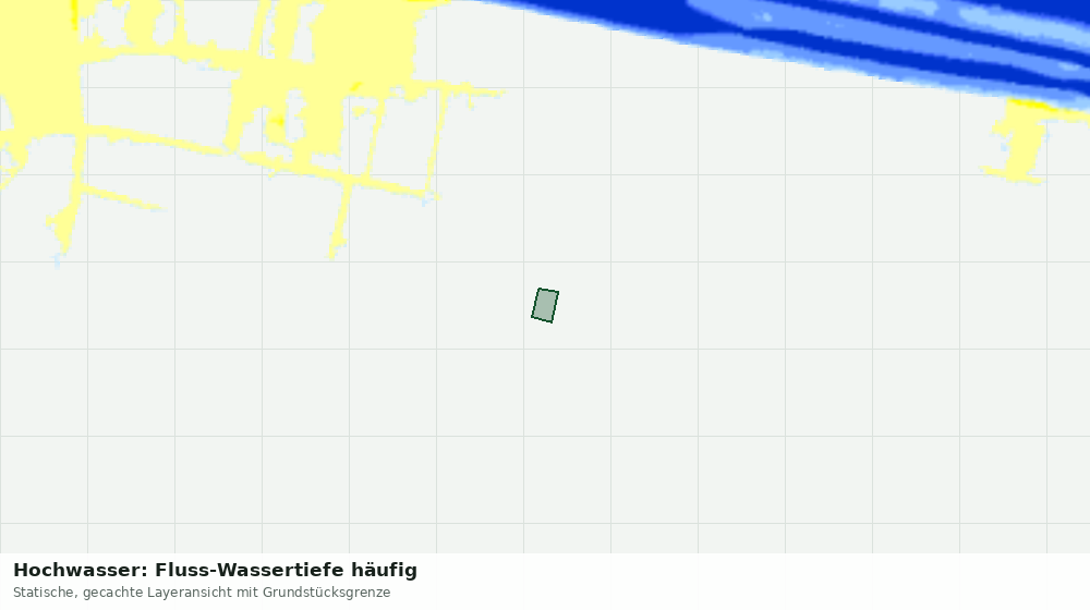 Statische Kartenansicht: Hochwasser: Fluss-Wassertiefe häufig