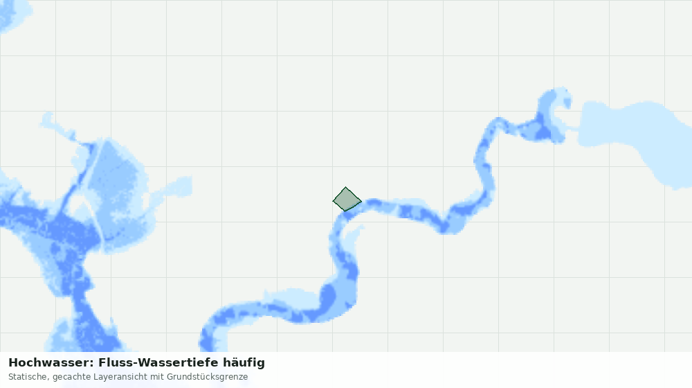 Statische Kartenansicht: Hochwasser: Fluss-Wassertiefe häufig