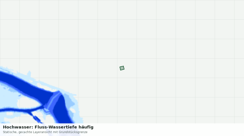 Statische Kartenansicht: Hochwasser: Fluss-Wassertiefe häufig