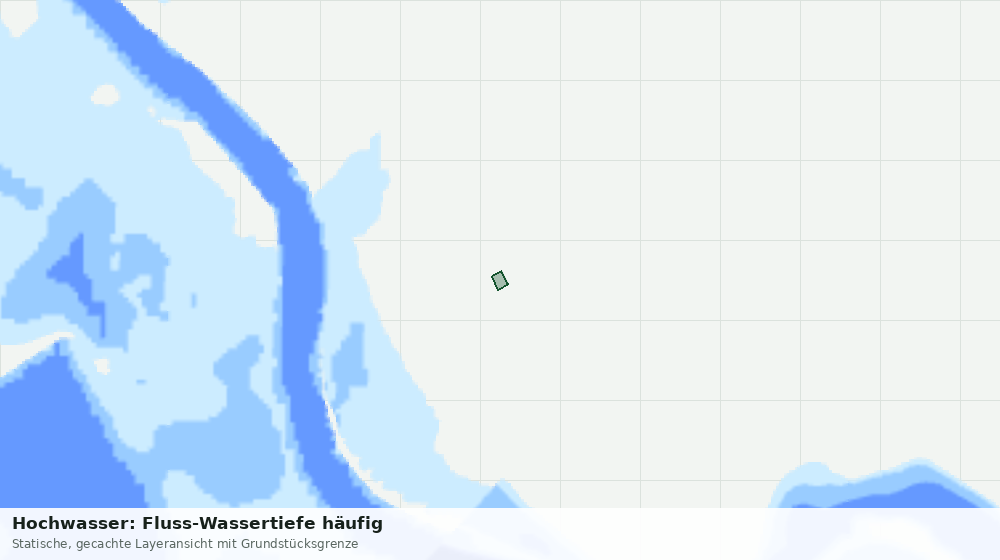 Statische Kartenansicht: Hochwasser: Fluss-Wassertiefe häufig