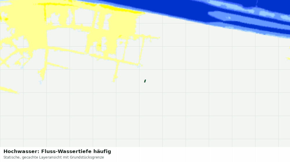 Statische Kartenansicht: Hochwasser: Fluss-Wassertiefe häufig