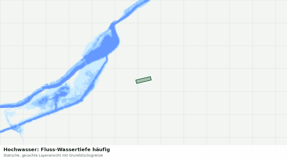Statische Kartenansicht: Hochwasser: Fluss-Wassertiefe häufig