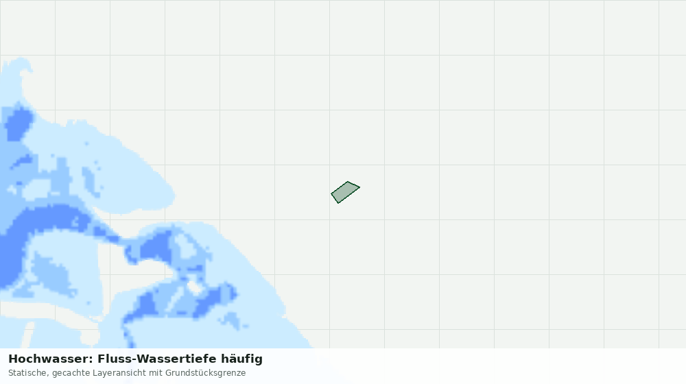 Statische Kartenansicht: Hochwasser: Fluss-Wassertiefe häufig
